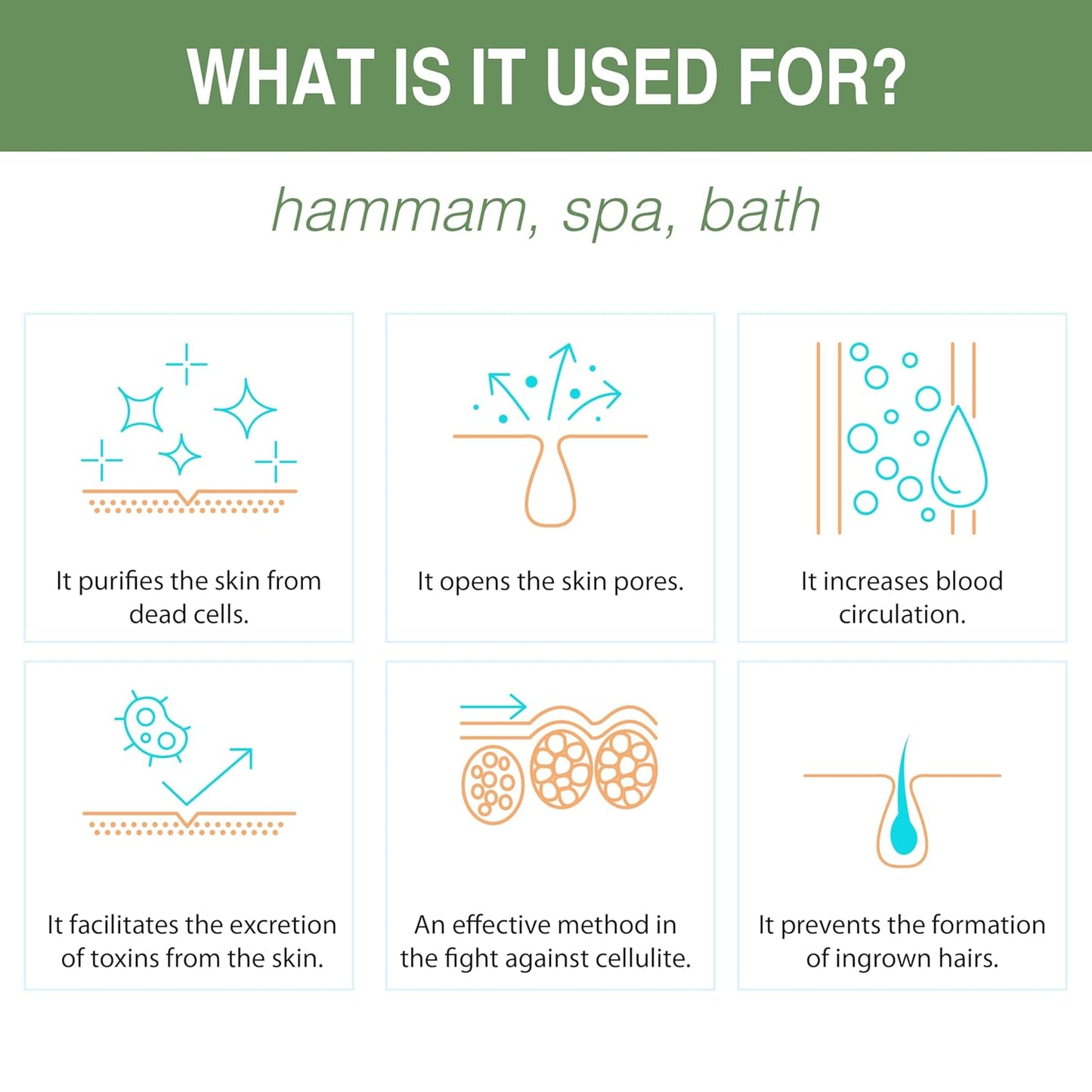 MAINTAIN THE MAINTENANCE ROUTINE Set of Exfoliating Glove, Face Scrubber & Back Scrubber for Shower | 100% Vegan Viscose Exfoliating Body Scrubber, Bath Hammam Kese & Spa Mitt