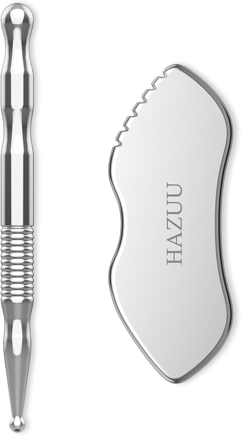 Stainless Steel Gua Sha, Face Roller & Acupuncture Pen