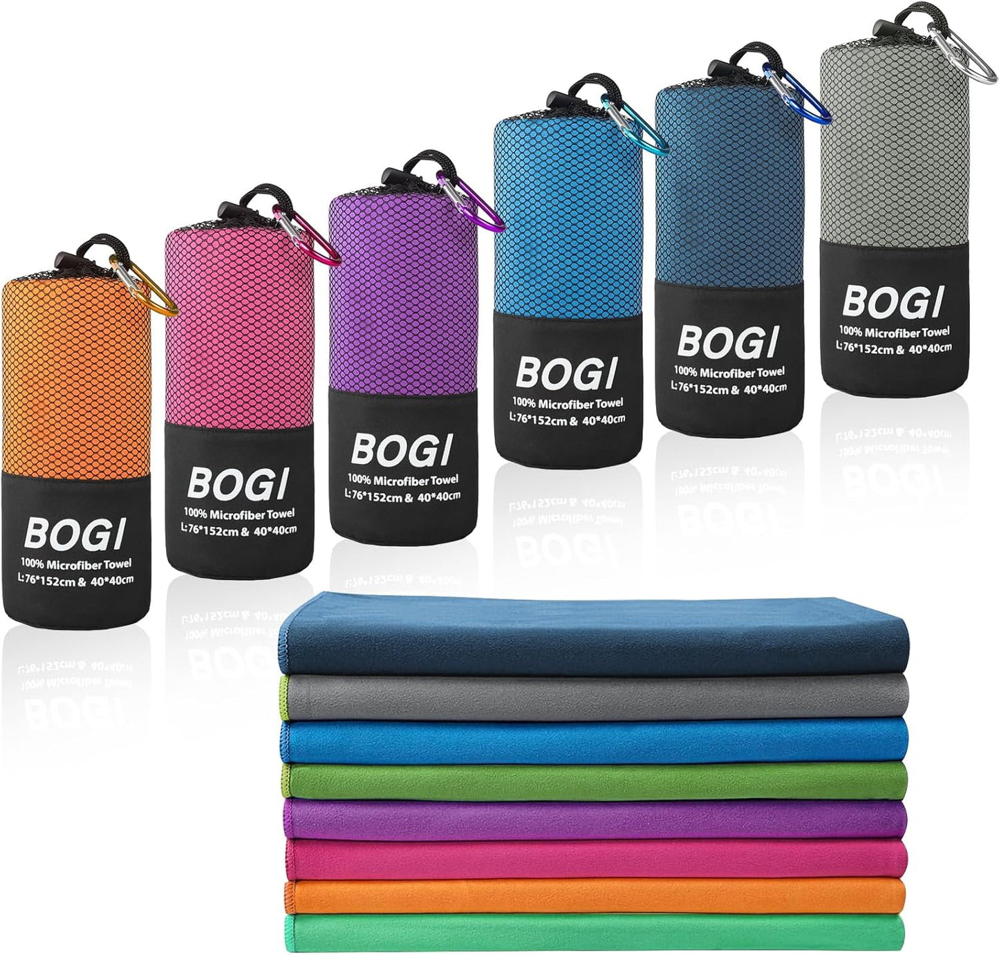 HAIR CARE 101 Microfiber Hair, Travel, Sports Towel | Quick Dry, Soft Lightweight, Absorbent, Compact Towel | Camping Gym Beach Bath Yoga Swimming Backpacking | M:40''X20''