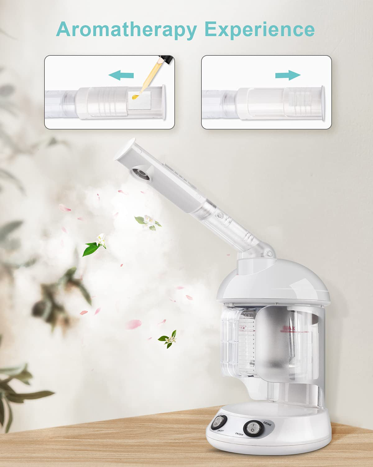 SELF CARE PRO Facial Cleansing Brush & Hair / Face Steamer Bundle