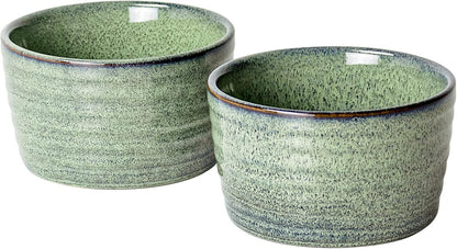 STYLISH CHEF Ramekins | Set of 2 & 8 Oz | Oven Safe Baking Set for Baked Oats, Mug Cakes, Custard, Pudding, Souffle Cups