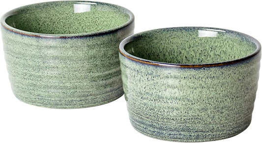 STYLISH CHEF Ramekins | Set of 2 & 8 Oz | Oven Safe Baking Set for Baked Oats, Mug Cakes, Custard, Pudding, Souffle Cups