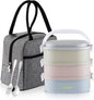 MEAL PREP PRO Bento Box Adult Lunch Box, Lunch Box for Men Women with Insulated Lunch Bag, Stainless Steel Salad Lunch Containers, Stackable Leakproof Lunch Kit