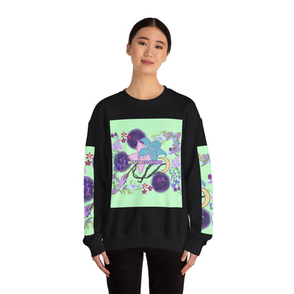 Floral & Mystical BADDIE Graphic Sweatshirt – Pastel Nature Lover - Inspired Crewneck