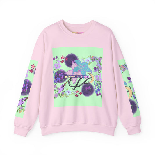Floral & Mystical BADDIE Graphic Sweatshirt – Pastel Nature Lover - Inspired Crewneck