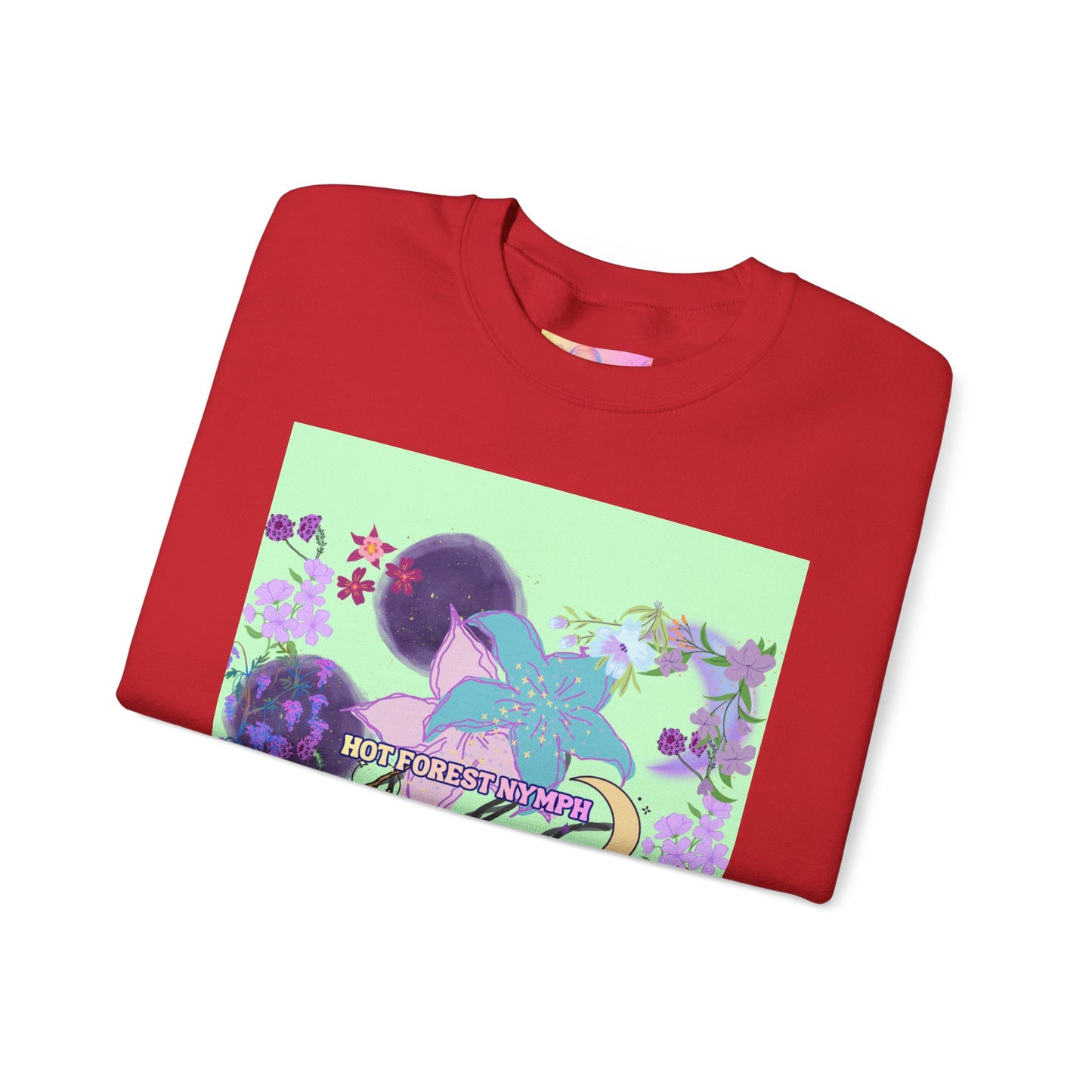 Floral & Mystical BADDIE Graphic Sweatshirt – Pastel Nature Lover - Inspired Crewneck