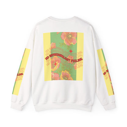 Floral 'No Repressing, Just Feeling' Crewneck Sweatshirt