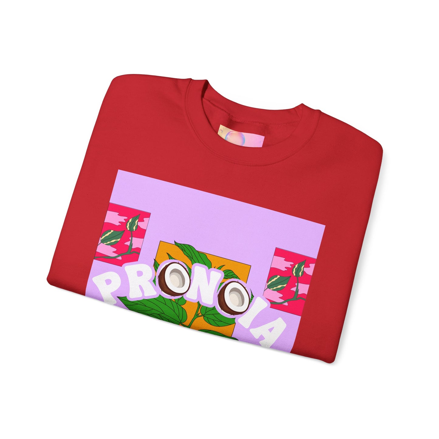 Pronoia Tropical Floral Positive Self Affirmation Graphic Crewneck Sweatshirt