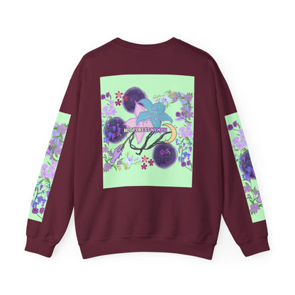 Floral & Mystical BADDIE Graphic Sweatshirt – Pastel Nature Lover - Inspired Crewneck