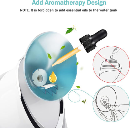 SELF CARE PRO Facial Steamer Bundled with Aromatherapy Pads