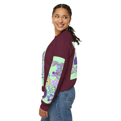 Floral & Mystical BADDIE Graphic Sweatshirt – Pastel Nature Lover - Inspired Crewneck