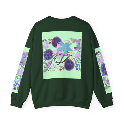 Floral & Mystical BADDIE Graphic Sweatshirt – Pastel Nature Lover - Inspired Crewneck