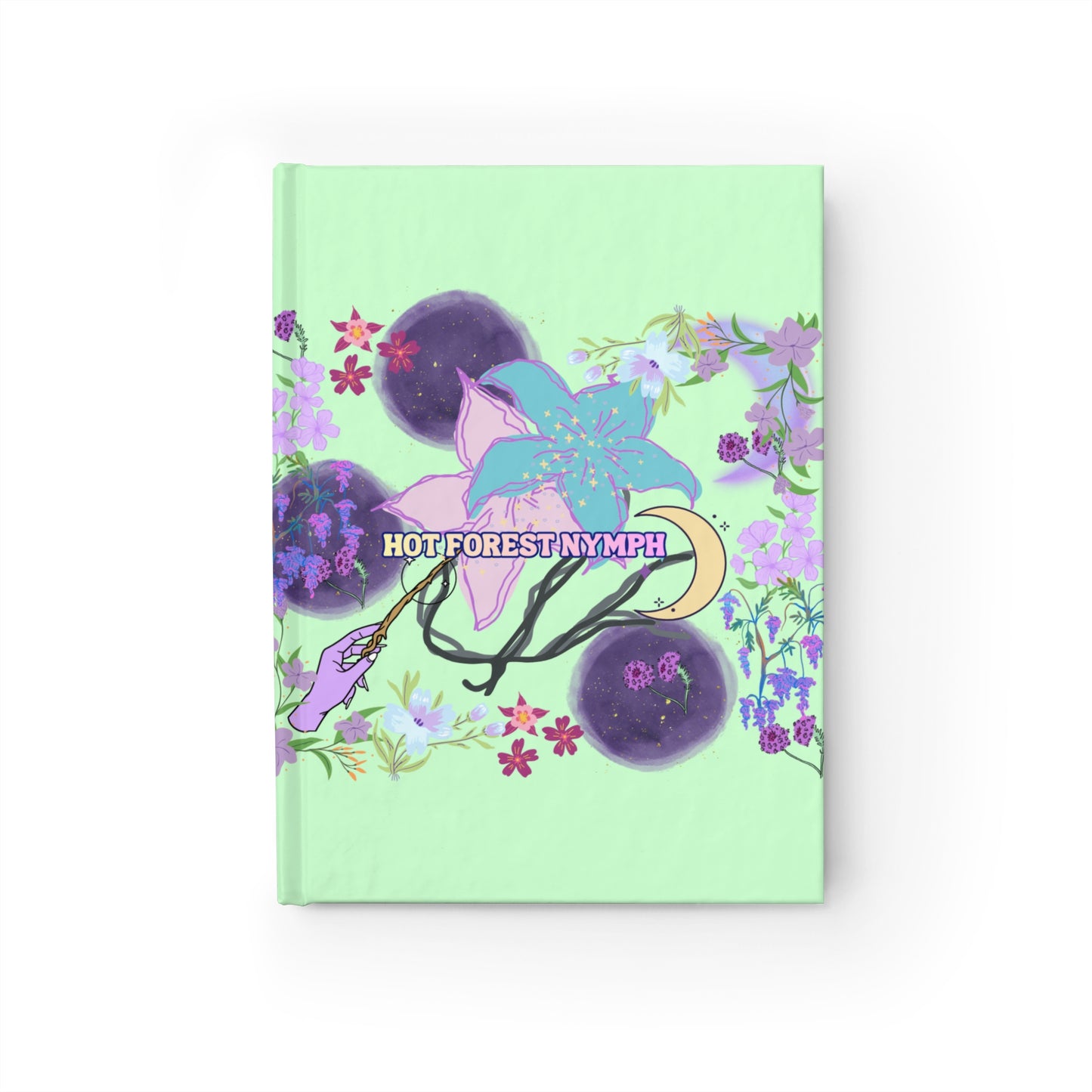 HOT Forest Nymph Artistry Journal — Floral Mint Hardcover Notebook
