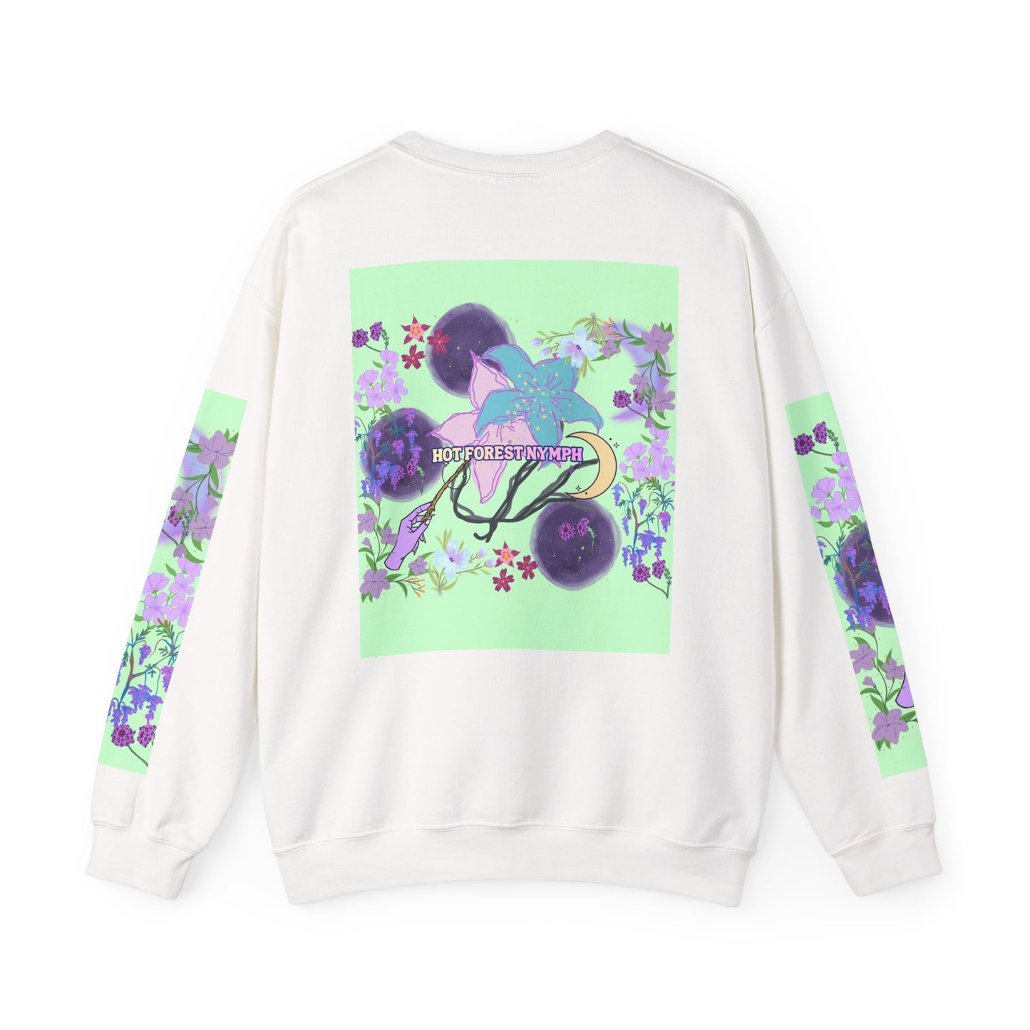 Floral & Mystical BADDIE Graphic Sweatshirt – Pastel Nature Lover - Inspired Crewneck