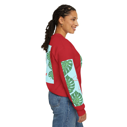 Run Away Tropical & Galactic Floral Crewneck Sweatshirt