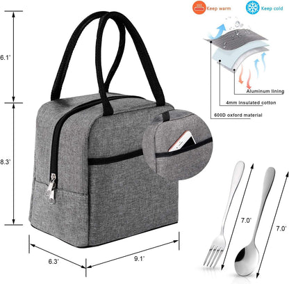 MEAL PREP PRO Bento Box Adult Lunch Box, Lunch Box for Men Women with Insulated Lunch Bag, Stainless Steel Salad Lunch Containers, Stackable Leakproof Lunch Kit