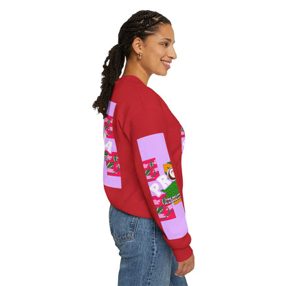 Pronoia Tropical Floral Positive Self Affirmation Graphic Crewneck Sweatshirt