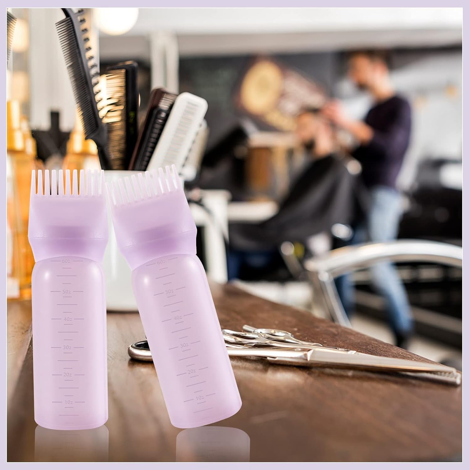 ROOT FOR YOURSELF Root Comb Hair Oil Applicator Bottle - 6 Oz - 2 Pack  