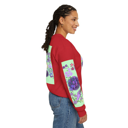 Floral & Mystical BADDIE Graphic Sweatshirt – Pastel Nature Lover - Inspired Crewneck