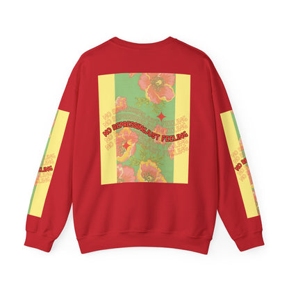 Floral 'No Repressing, Just Feeling' Crewneck Sweatshirt