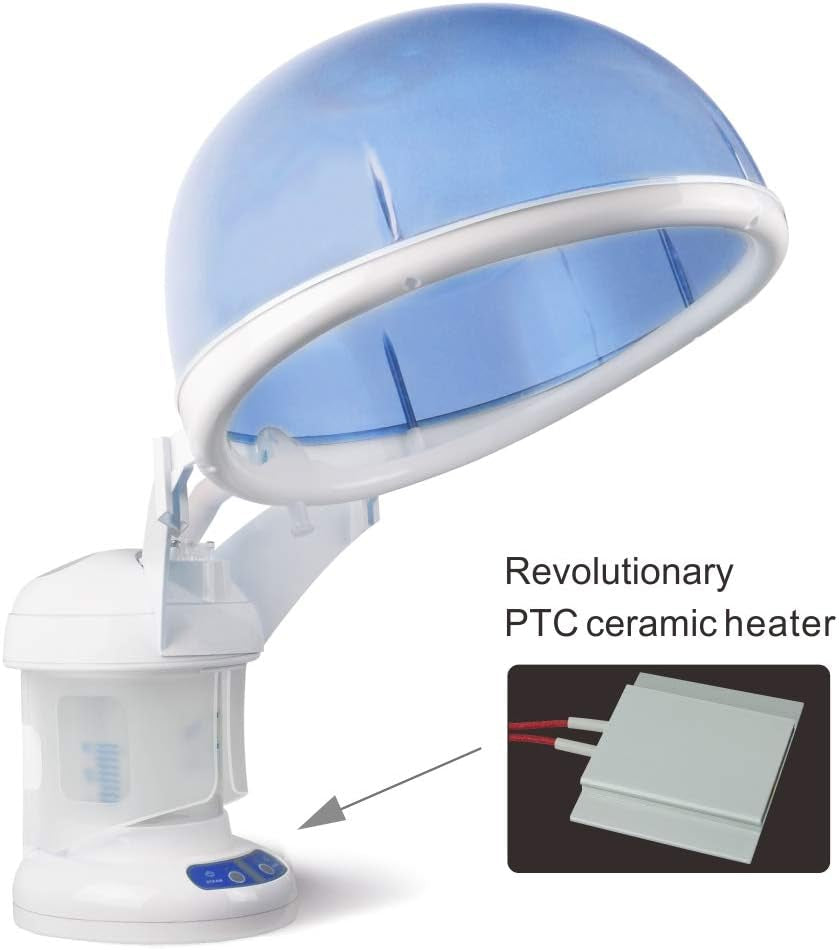 SELF CARE PRO Hair Steamer  2 in 1 Ozone Facial Steamer | Design for Personal Care Use at Home or Salon 