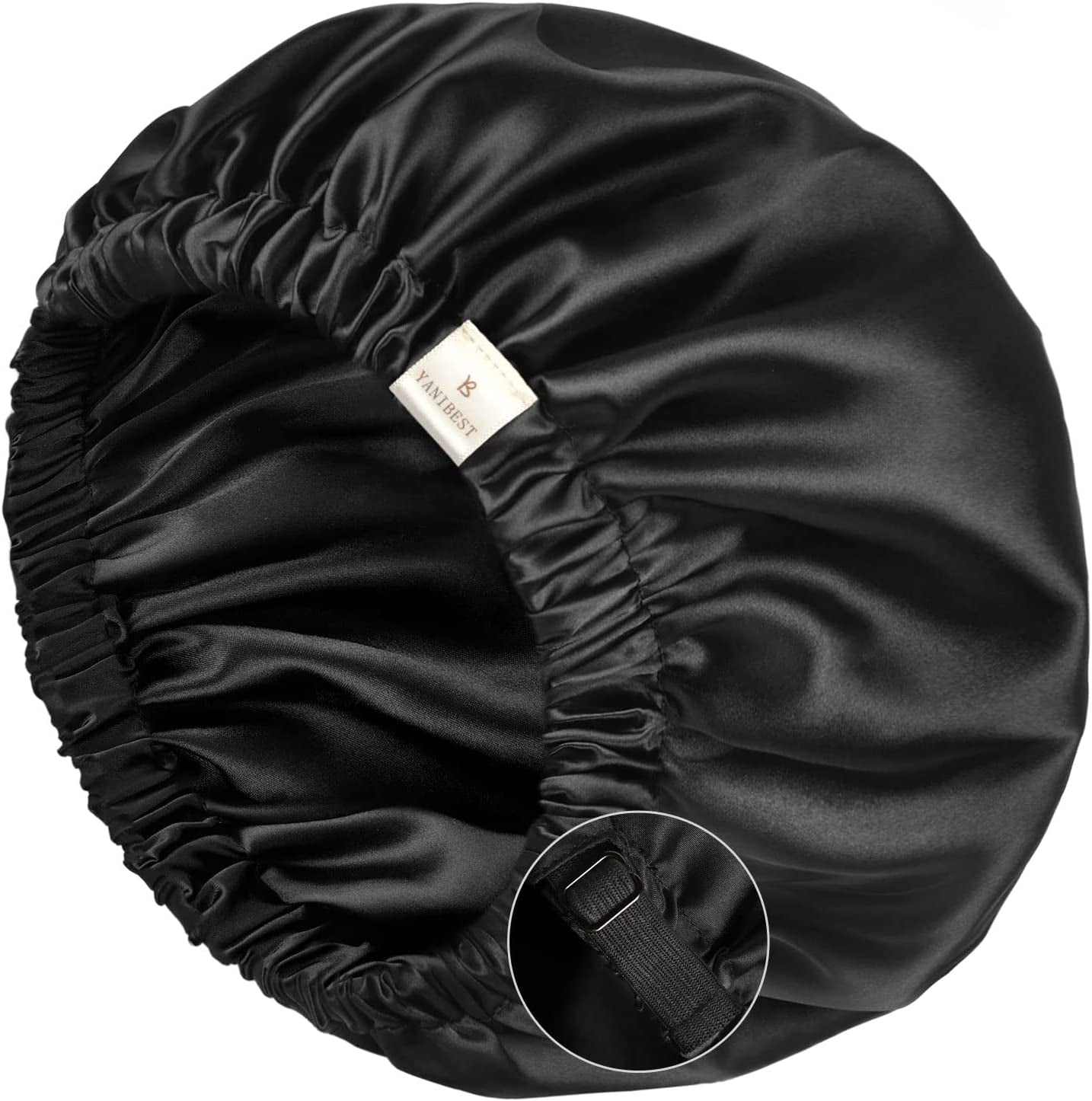 Adjustable & Double Layer Hair Bonnet for Natural Hair and Protective Hair Styles 