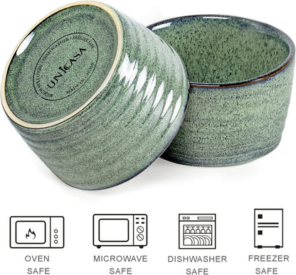 STYLISH CHEF Ramekins | Set of 2 & 8 Oz | Oven Safe Baking Set for Baked Oats, Mug Cakes, Custard, Pudding, Souffle Cups