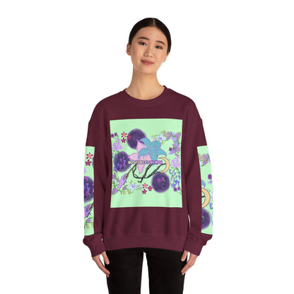 Floral & Mystical BADDIE Graphic Sweatshirt – Pastel Nature Lover - Inspired Crewneck