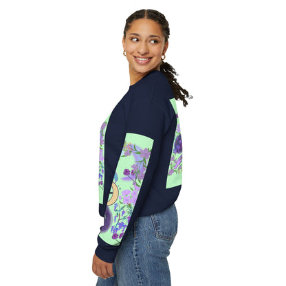 Floral & Mystical BADDIE Graphic Sweatshirt – Pastel Nature Lover - Inspired Crewneck