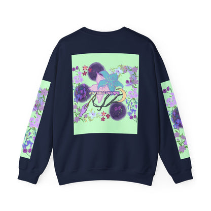 Floral & Mystical BADDIE Graphic Sweatshirt – Pastel Nature Lover - Inspired Crewneck