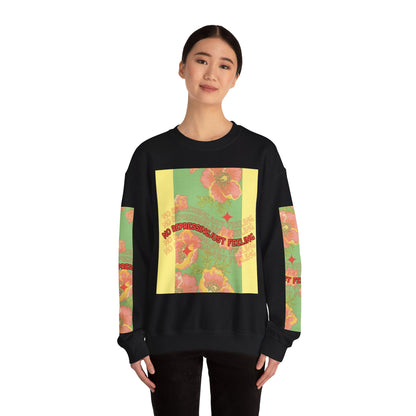 Floral 'No Repressing, Just Feeling' Crewneck Sweatshirt