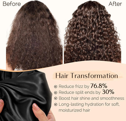 Adjustable & Double Layer Hair Bonnet for Natural Hair and Protective Hair Styles 