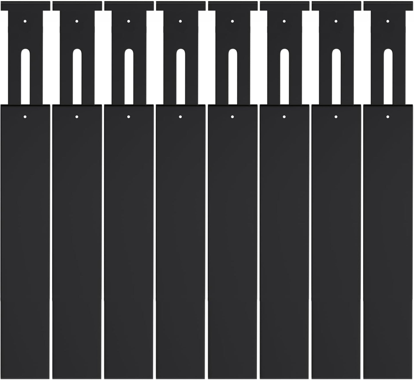 SORT IT OUT Bamboo Drawer Divider Organizers, Kitchen Drawer Organizer, Adjustable Drawer Divider for Clothes, Kitchen, Dresser, Bedroom, Bathroom and Office, 4-Pack (Black, 12-17 IN)