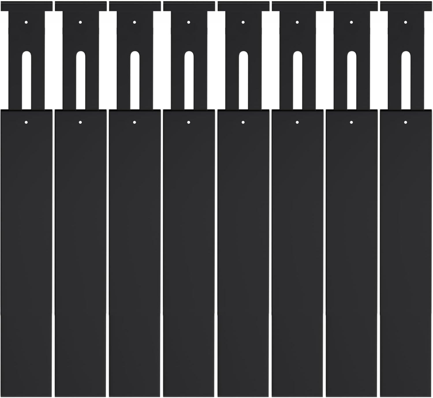 SORT IT OUT Bamboo Drawer Divider Organizers, Kitchen Drawer Organizer, Adjustable Drawer Divider for Clothes, Kitchen, Dresser, Bedroom, Bathroom and Office, 4-Pack (Black, 12-17 IN)