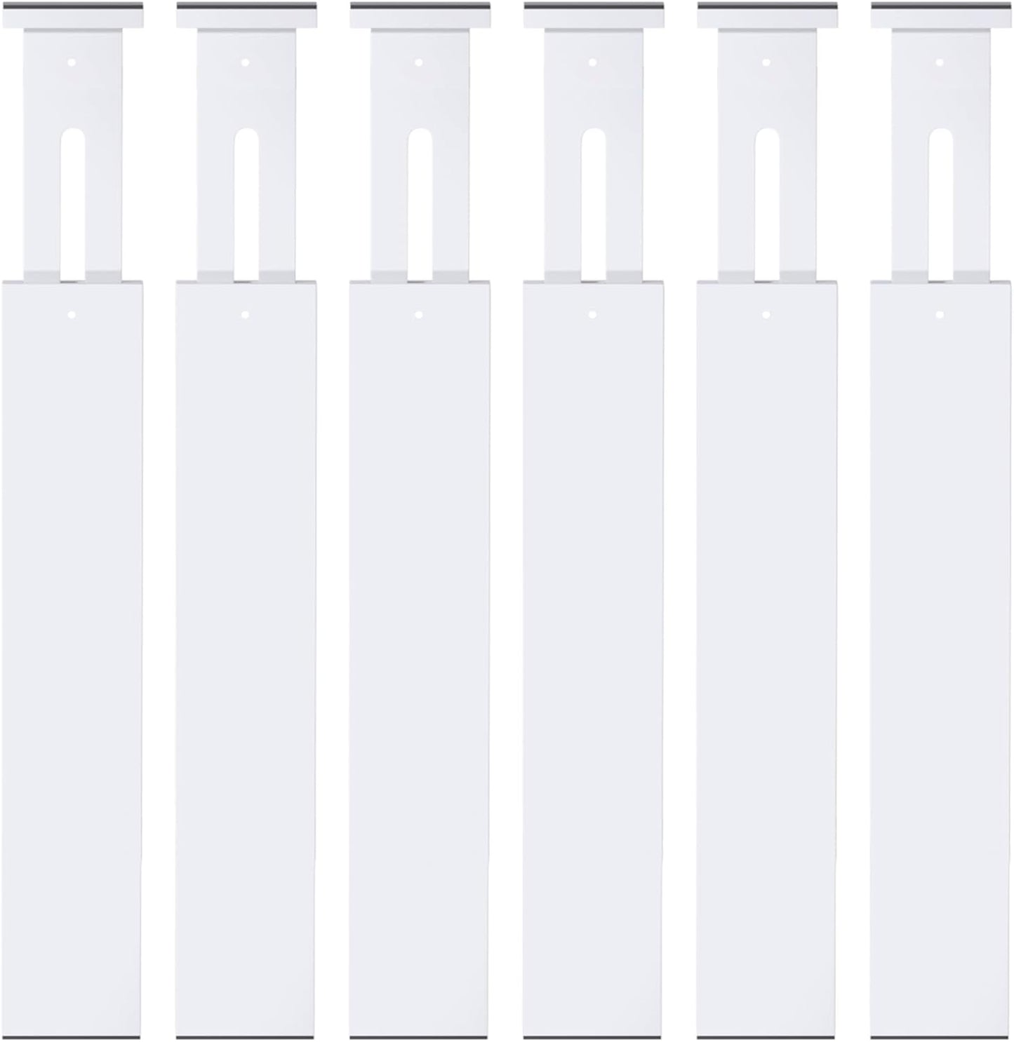 SORT IT OUT Bamboo Drawer Divider Organizers, Kitchen Drawer Organizer, Adjustable Drawer Divider for Clothes, Kitchen, Dresser, Bedroom, Bathroom and Office, 4-Pack (Black, 12-17 IN)