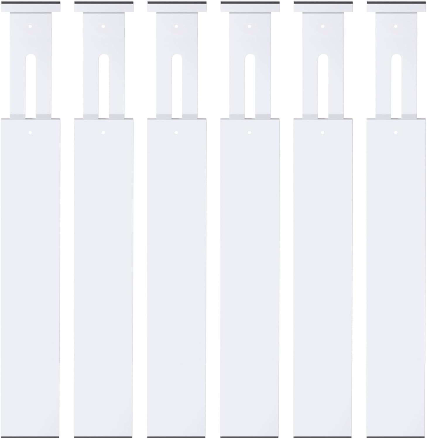 SORT IT OUT Bamboo Drawer Divider Organizers, Kitchen Drawer Organizer, Adjustable Drawer Divider for Clothes, Kitchen, Dresser, Bedroom, Bathroom and Office, 4-Pack (Black, 12-17 IN)