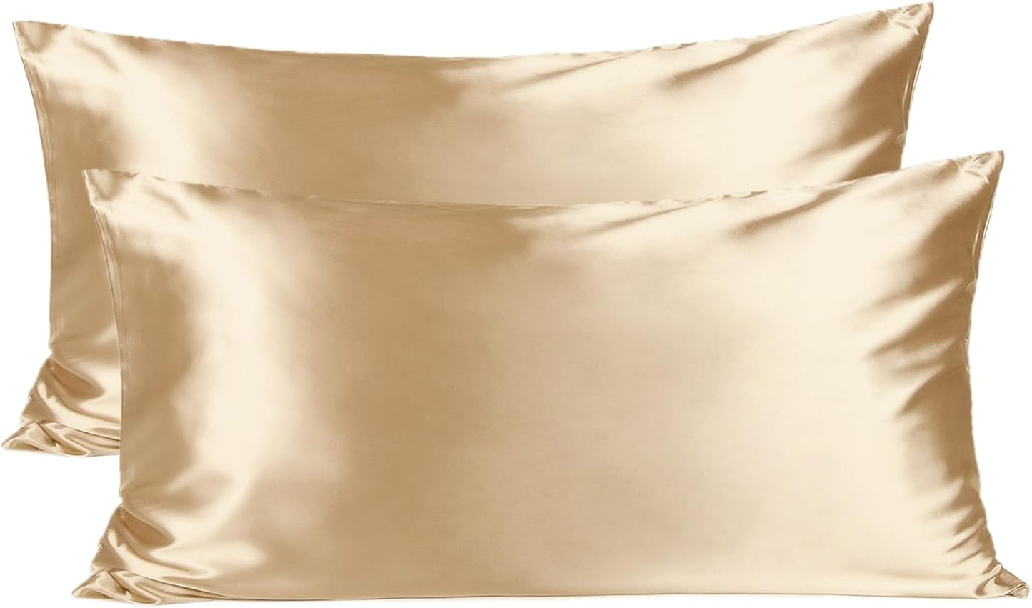 BUTTERY SATIN PILLOWCASE for Hair and Skin with Zipper