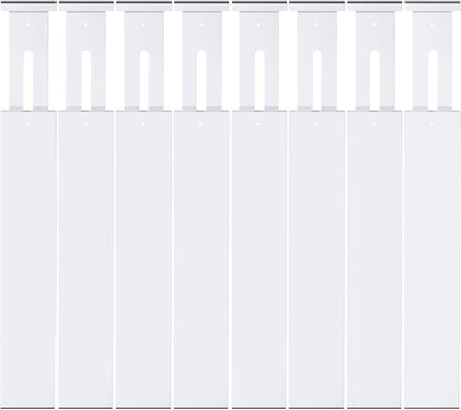 SORT IT OUT Bamboo Drawer Divider Organizers, Kitchen Drawer Organizer, Adjustable Drawer Divider for Clothes, Kitchen, Dresser, Bedroom, Bathroom and Office, 4-Pack (Black, 12-17 IN)