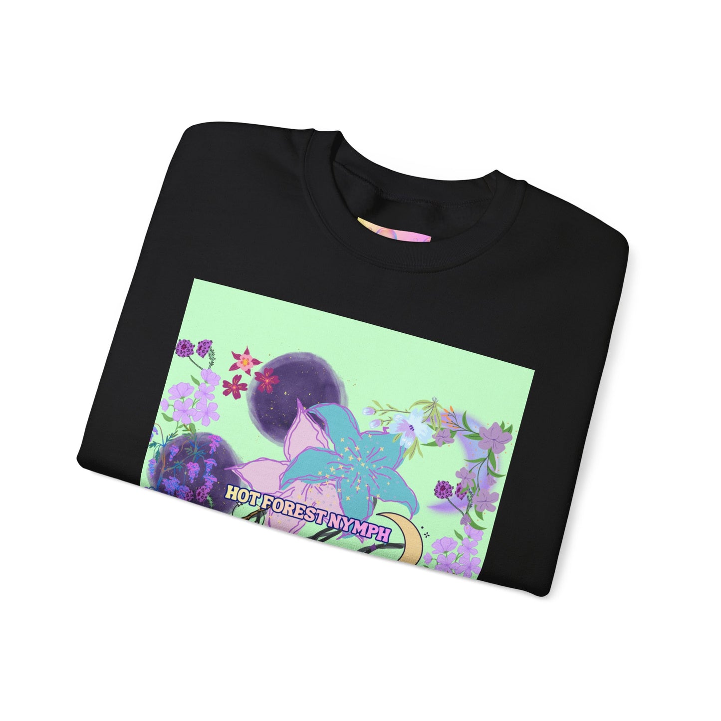 Floral & Mystical BADDIE Graphic Sweatshirt – Pastel Nature Lover - Inspired Crewneck