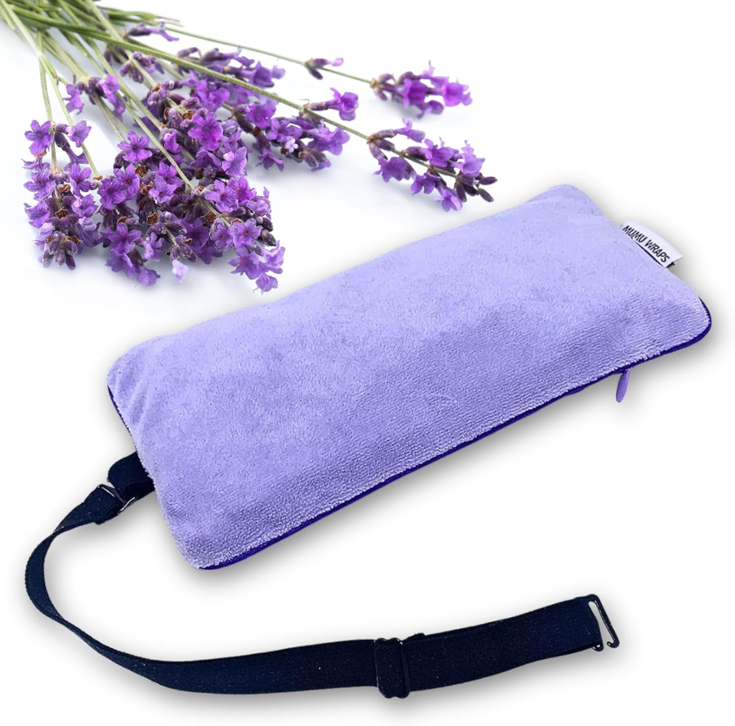 STREAM OF CONSCIOUSNESS Lavender Aromatherapy Weighted Eye Pillow - Ideal for Sleeping, Yoga, and Meditation - Includes Extra Cover