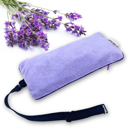 STREAM OF CONSCIOUSNESS Lavender Aromatherapy Weighted Eye Pillow - Ideal for Sleeping, Yoga, and Meditation - Includes Extra Cover