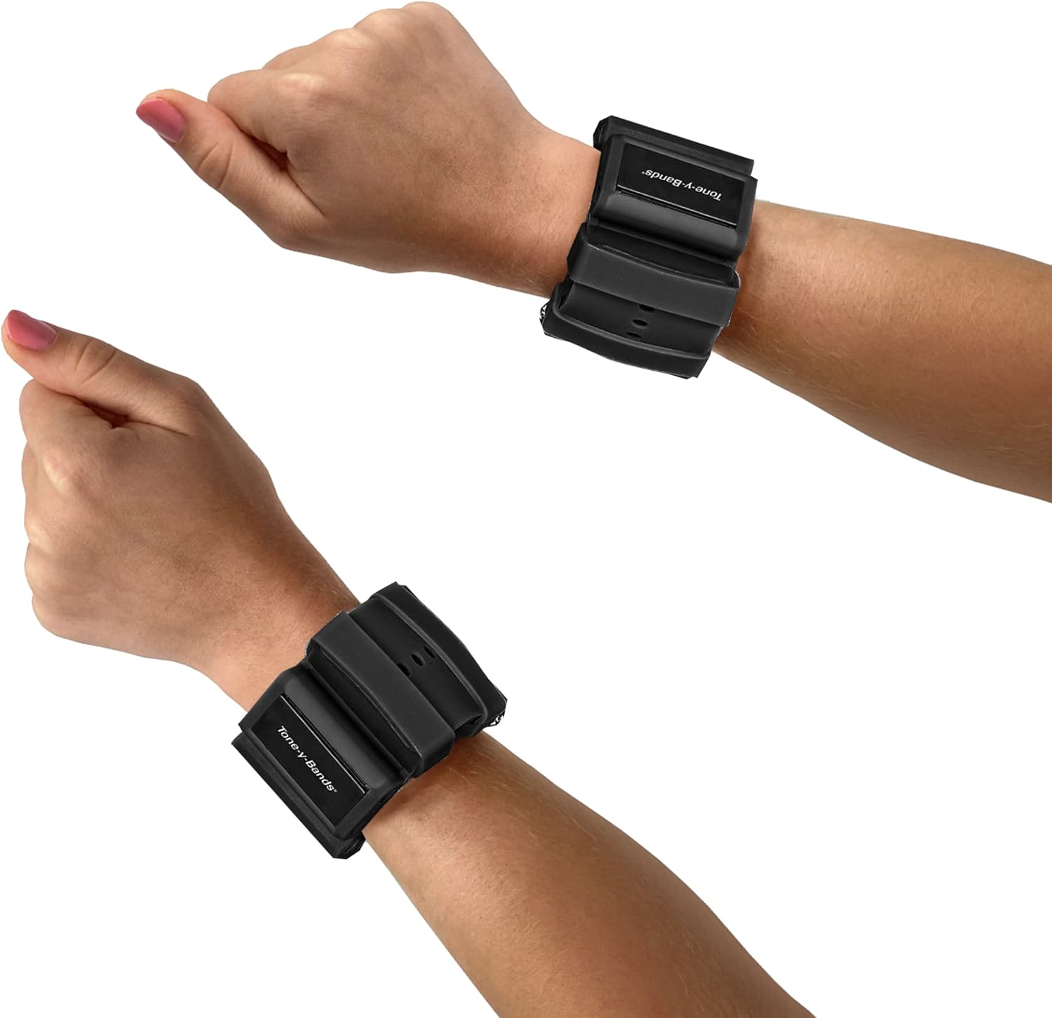 Adjustable 1 LB Wrist Weights - Set of 2 - Wearable - Perfect for Zumba, Dance, Pilates, Walking, Toning, Barre, Yoga, Cardio