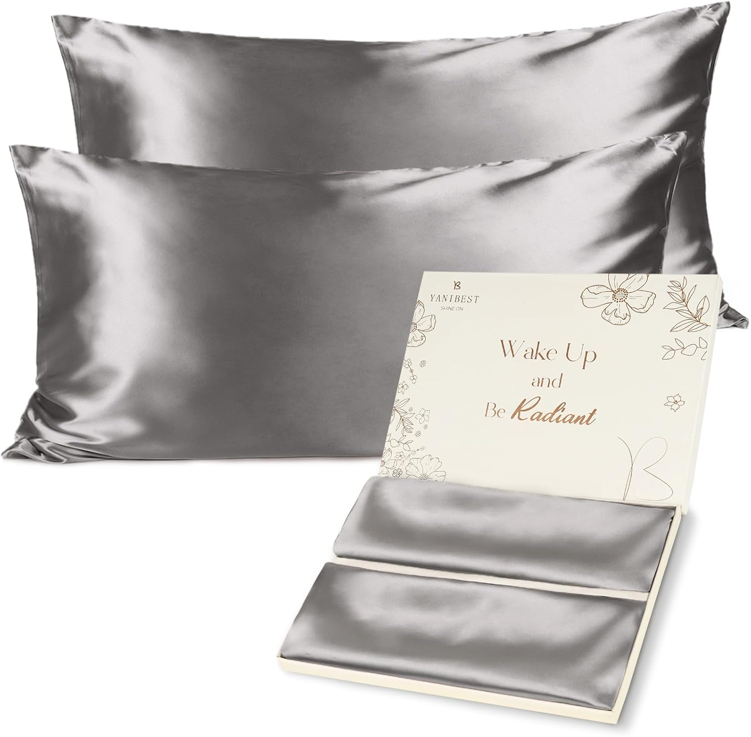 BUTTERY SATIN PILLOWCASE for Hair and Skin with Zipper