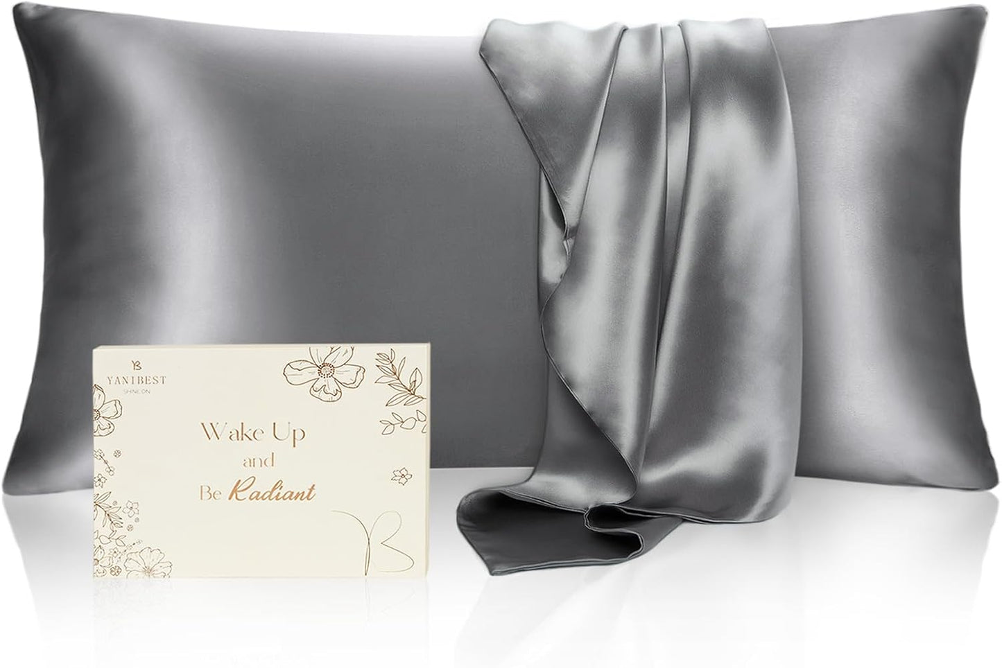 BUTTERY SATIN PILLOWCASE for Hair and Skin with Zipper