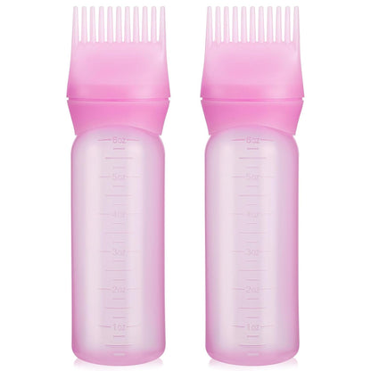 ROOT FOR YOURSELF Root Comb Hair Oil Applicator Bottle - 6 Oz - 2 Pack  
