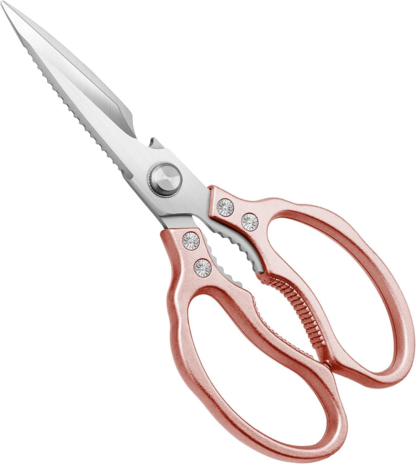 MEAL PREP ESSENTIALS Kitchen Shears / Scissors | Heavy Duty, Dishwasher Safe | Multi-Purpose Sharp Cooking Scissors for Chicken, Poultry, Fish, Meat, Herbs