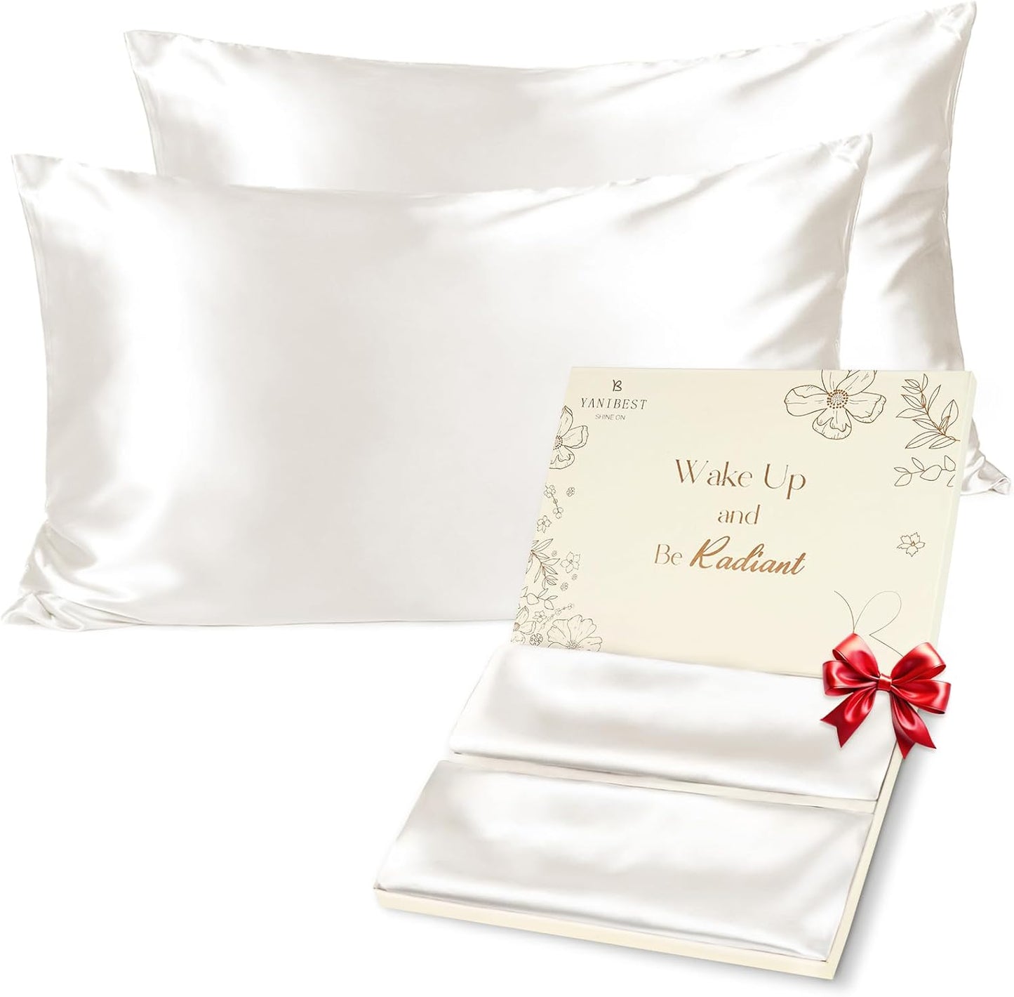 BUTTERY SATIN PILLOWCASE for Hair and Skin with Zipper