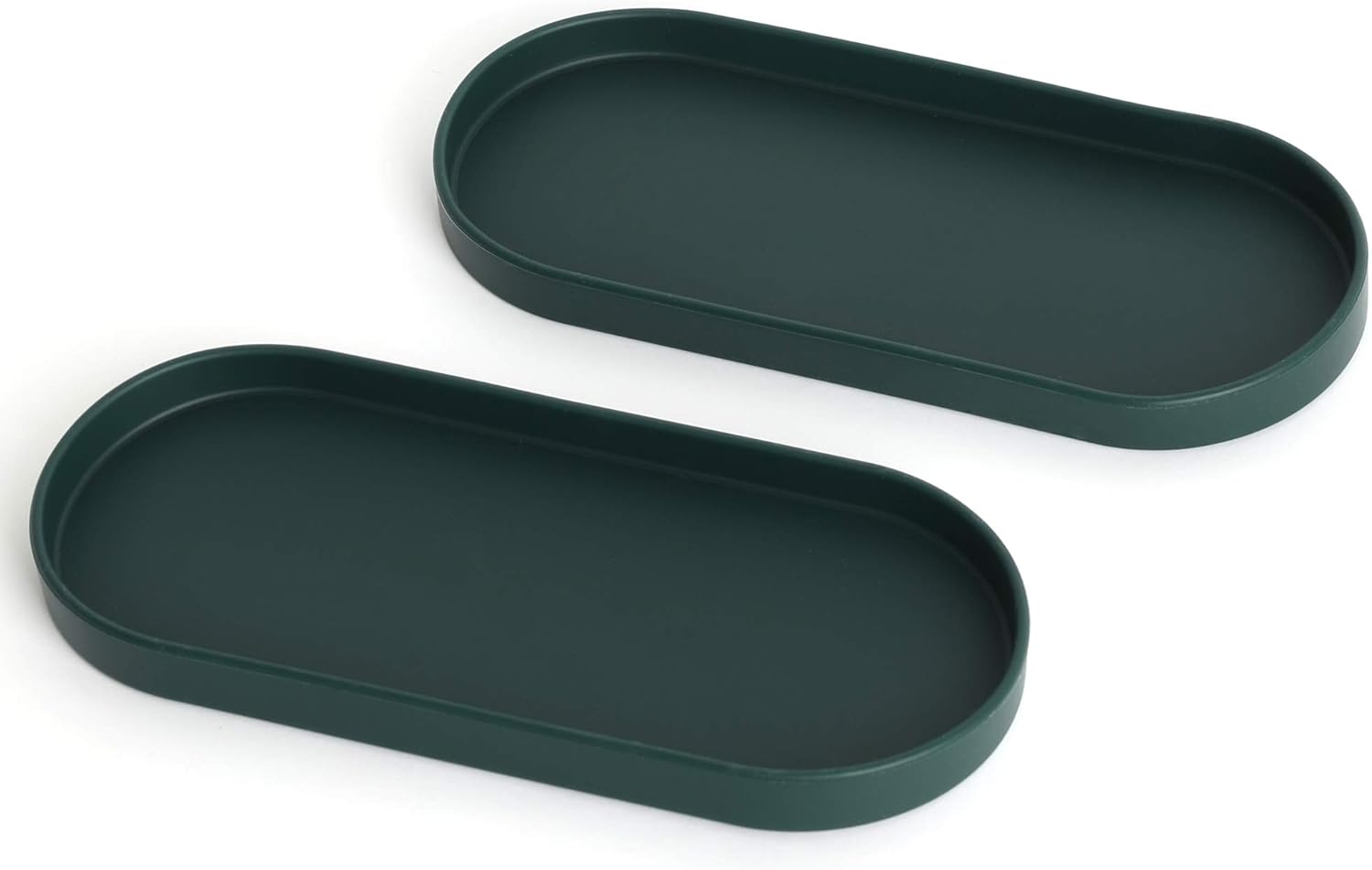 ELEVATE THE CLUTTER Silicone Tray - Small Vanity Tray Organizer - Multi-Purpose Modern Kitchen Sink, Bathroom, Counter Organizer