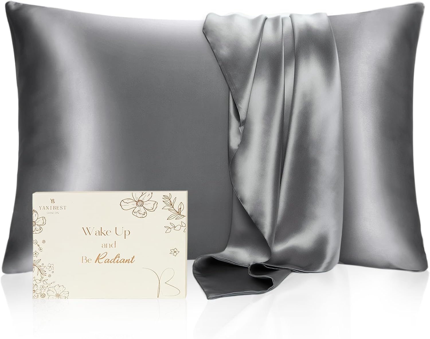 BUTTERY SATIN PILLOWCASE for Hair and Skin with Zipper
