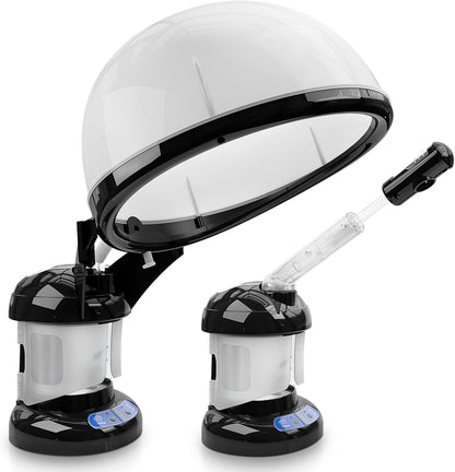 SELF CARE PRO Hair Steamer  2 in 1 Ozone Facial Steamer | Design for Personal Care Use at Home or Salon 